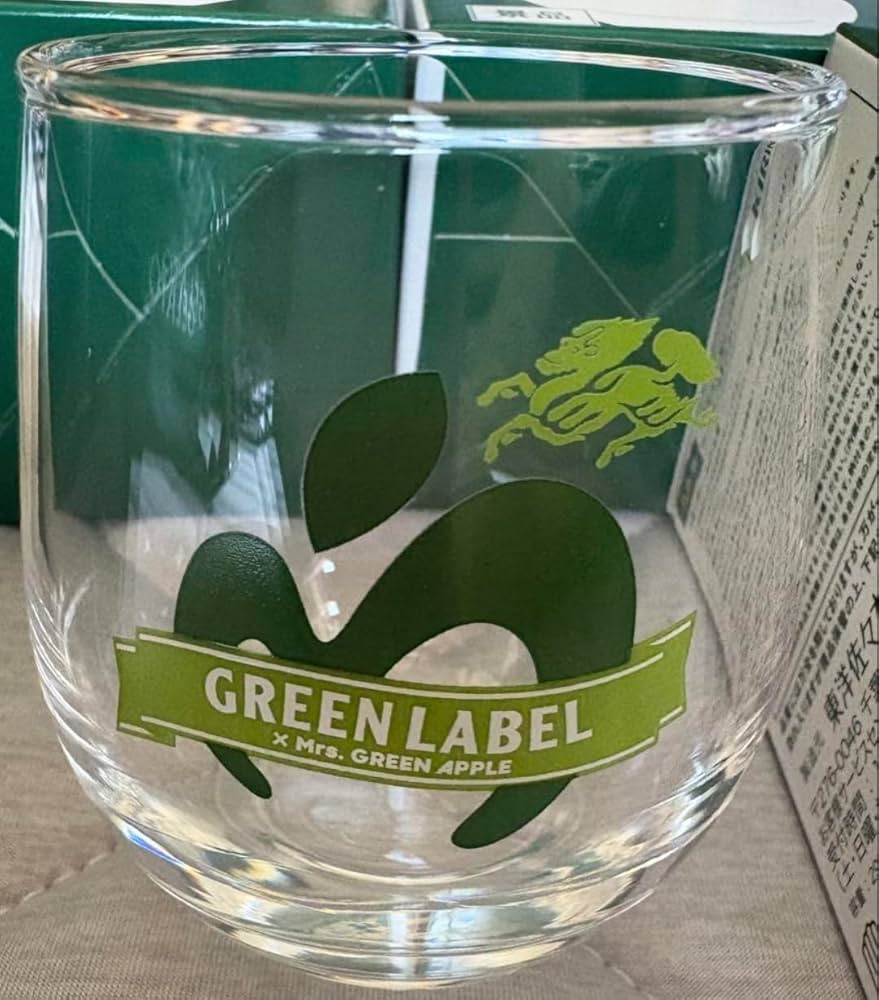 ミセスグリーンアップル コラボロゴ入りグラス Mrs GREEN APPLE Amazon.co.jp: GREEN LABEL × Mrs. GREEN APPLE コラボロゴ入り